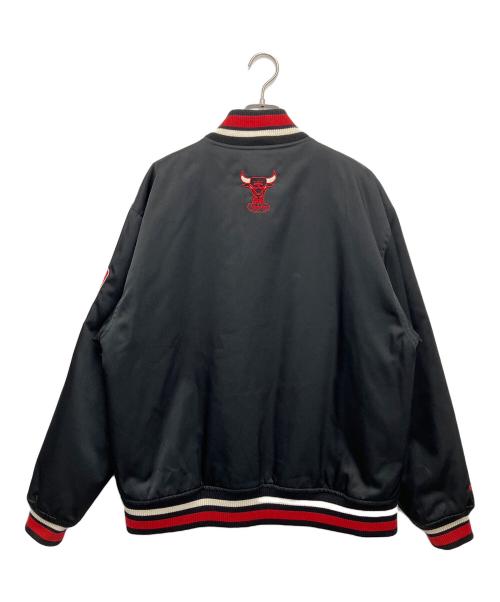 MITCHELL & NESS（ミッチェルアンドネス）MITCHELL & NESS (ミッチェルアンドネス) ブルゾン ブラック×レッド サイズ:Lの古着・服飾アイテム