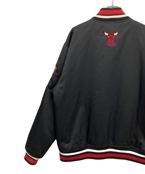 MITCHELL & NESS（ミッチェルアンドネス）MITCHELL & NESS (ミッチェルアンドネス) ブルゾン ブラック×レッド サイズ:Lの古着・服飾アイテム