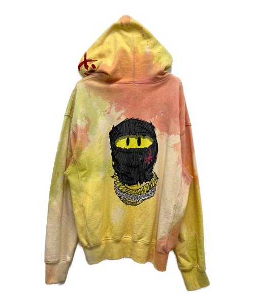 CVTVLIST（カタリスト）CVTVLIST (カタリスト) KILLER SMILE HOODIE イエロー×オレンジ サイズ:Freeの古着・服飾アイテム