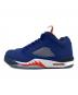 NIKE (ナイキ) AIR JORDAN 5 RETRO LOW ブルー×オレンジ サイズ:27cm：18000円