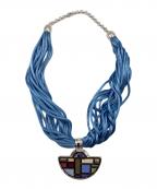 FREY WILLEフライヴィレ）の古着「ネックレス」｜シルバー×ブルー