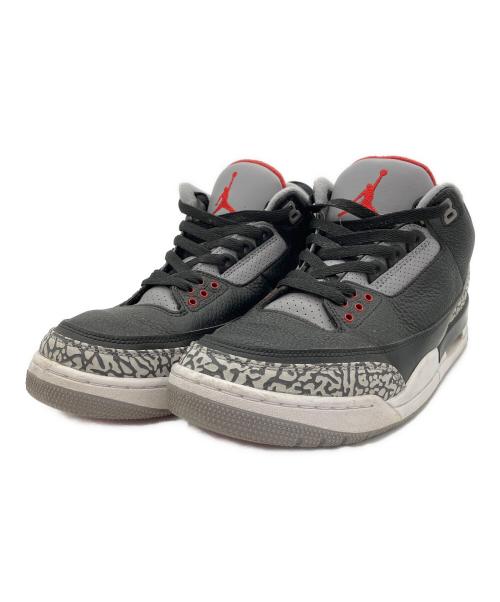NIKE（ナイキ）NIKE (ナイキ) Air Jordan 3 Retro OG ブラック×グレー サイズ:US10の古着・服飾アイテム