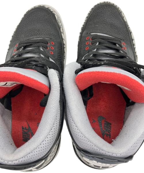NIKE（ナイキ）NIKE (ナイキ) Air Jordan 3 Retro OG ブラック×グレー サイズ:US10の古着・服飾アイテム