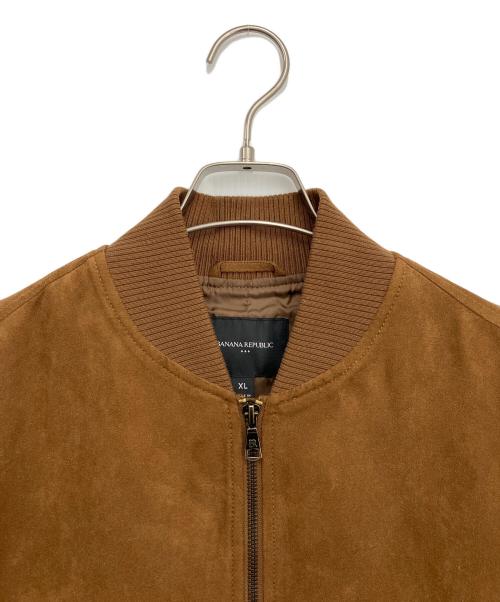 BANANA REPUBLIC（バナナリパブリック）BANANA REPUBLIC (バナナリパブリック) フェイクスウェードブルゾン ブラウン サイズ:XLの古着・服飾アイテム