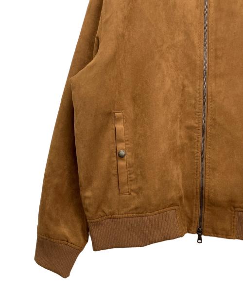 BANANA REPUBLIC（バナナリパブリック）BANANA REPUBLIC (バナナリパブリック) フェイクスウェードブルゾン ブラウン サイズ:XLの古着・服飾アイテム