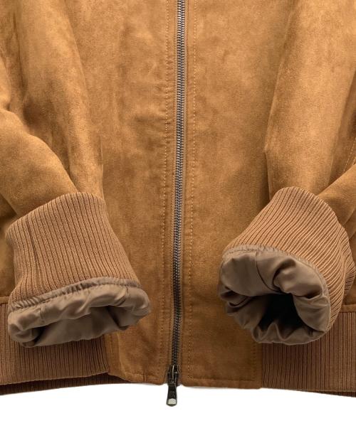 BANANA REPUBLIC（バナナリパブリック）BANANA REPUBLIC (バナナリパブリック) フェイクスウェードブルゾン ブラウン サイズ:XLの古着・服飾アイテム