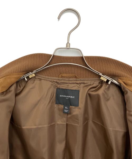 BANANA REPUBLIC（バナナリパブリック）BANANA REPUBLIC (バナナリパブリック) フェイクスウェードブルゾン ブラウン サイズ:XLの古着・服飾アイテム