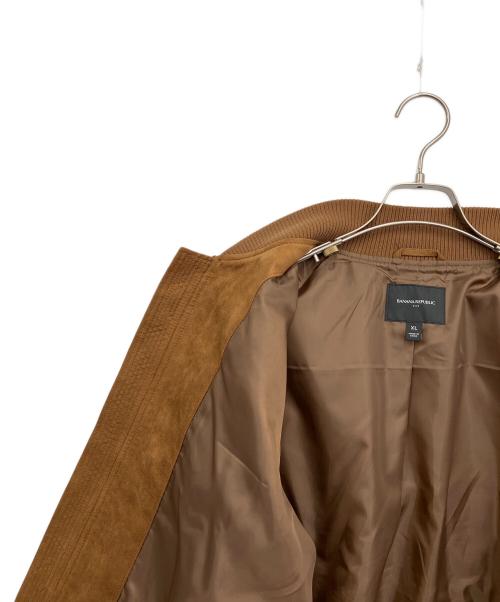 BANANA REPUBLIC（バナナリパブリック）BANANA REPUBLIC (バナナリパブリック) フェイクスウェードブルゾン ブラウン サイズ:XLの古着・服飾アイテム