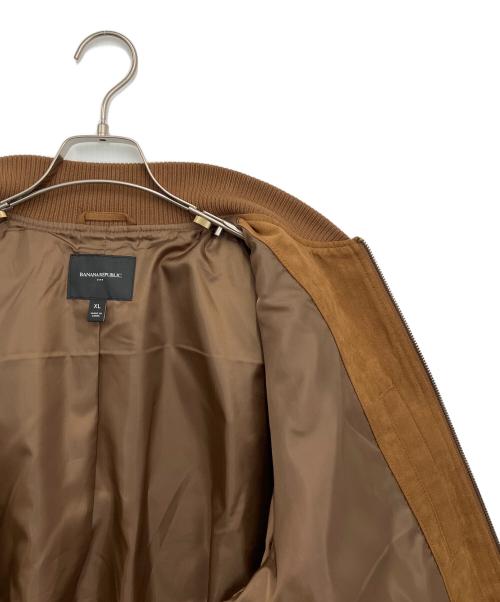 BANANA REPUBLIC（バナナリパブリック）BANANA REPUBLIC (バナナリパブリック) フェイクスウェードブルゾン ブラウン サイズ:XLの古着・服飾アイテム