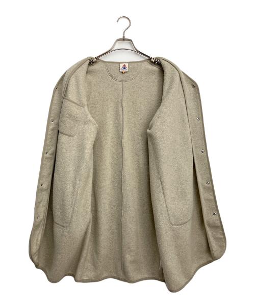 GEVACO（ゲバコ）GEVACO (ゲバコ) ノーカラーコート ベージュ サイズ:38の古着・服飾アイテム
