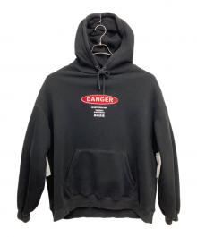 TIGHTBOOTH PRODUCTION×BlackEyePatch（タイトブースプロダクション×ブラックアイパッチ）の古着「プルオーバーパーカー」｜ブラック