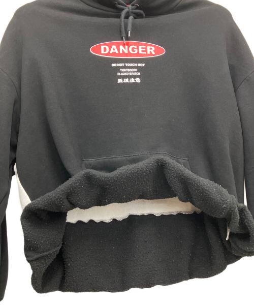 TIGHTBOOTH PRODUCTION（タイトブースプロダクション）TIGHTBOOTH PRODUCTION (タイトブースプロダクション) BlackEyePatch (ブラックアイパッチ) プルオーバーパーカー ブラック サイズ:Lの古着・服飾アイテム