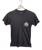 CHROME HEARTSクロムハーツ）の古着「バックプリントポケットTシャツ」｜ブラック×ホワイト