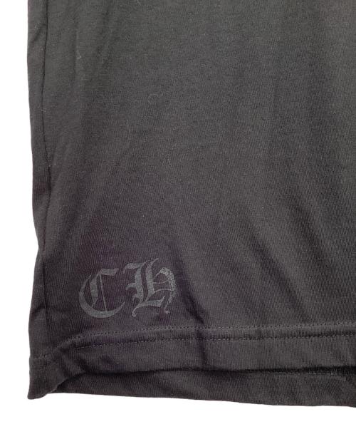 CHROME HEARTS（クロムハーツ）CHROME HEARTS (クロムハーツ) バックプリントポケットTシャツ ブラック×ホワイト サイズ:Sの古着・服飾アイテム
