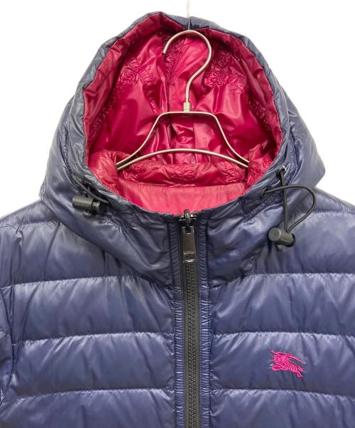 BURBERRY BLACK LABEL（バーバリーブラックレーベル）BURBERRY BLACK LABEL (バーバリーブラックレーベル) リバーシブルライトダウンジャケット ネイビー×ピンク サイズ:Lの古着・服飾アイテム