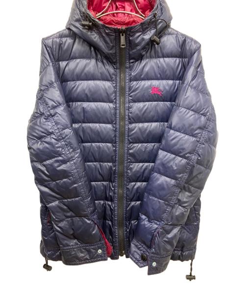 BURBERRY BLACK LABEL（バーバリーブラックレーベル）BURBERRY BLACK LABEL (バーバリーブラックレーベル) リバーシブルライトダウンジャケット ネイビー×ピンク サイズ:Lの古着・服飾アイテム