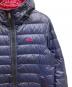 中古・古着 BURBERRY BLACK LABEL (バーバリーブラックレーベル) リバーシブルライトダウンジャケット ネイビー×ピンク サイズ:L：13000円
