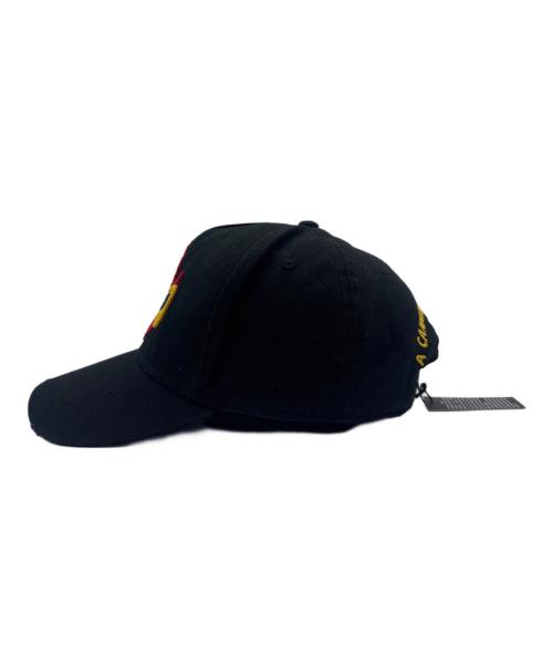 DSQUARED2（ディースクエアード）DSQUARED2 (ディースクエアード) キャップ ブラックの古着・服飾アイテム