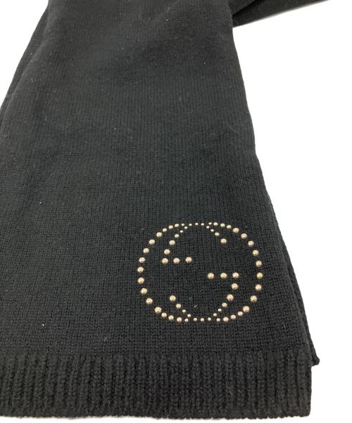 GUCCI（グッチ）GUCCI (グッチ) カシミヤマフラー ブラックの古着・服飾アイテム