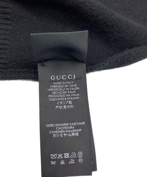 GUCCI（グッチ）GUCCI (グッチ) カシミヤマフラー ブラックの古着・服飾アイテム