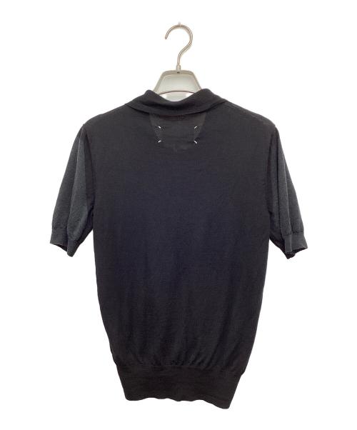 Maison Margiela（メゾンマルジェラ）Maison Margiela (メゾンマルジェラ) ニットポロシャツ ブラック サイズ:Sの古着・服飾アイテム