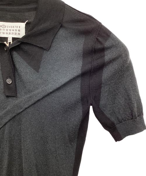 Maison Margiela（メゾンマルジェラ）Maison Margiela (メゾンマルジェラ) ニットポロシャツ ブラック サイズ:Sの古着・服飾アイテム