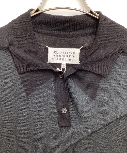 Maison Margiela（メゾンマルジェラ）Maison Margiela (メゾンマルジェラ) ニットポロシャツ ブラック サイズ:Sの古着・服飾アイテム