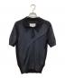 Maison Margiela（メゾンマルジェラ）の古着「ニットポロシャツ」｜ブラック