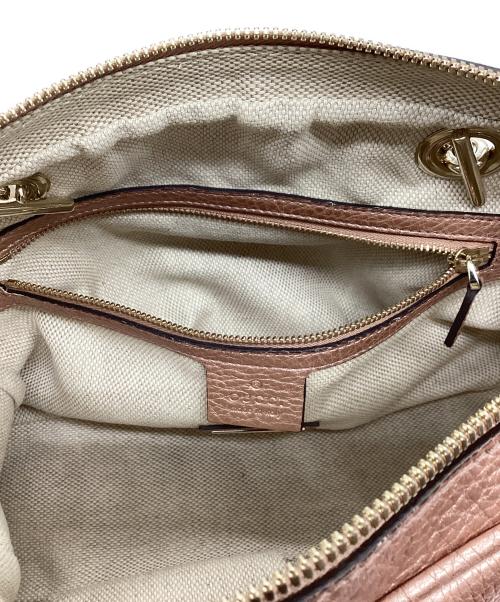 GUCCI（グッチ）GUCCI (グッチ) チェーンショルダーバッグ ピンクの古着・服飾アイテム