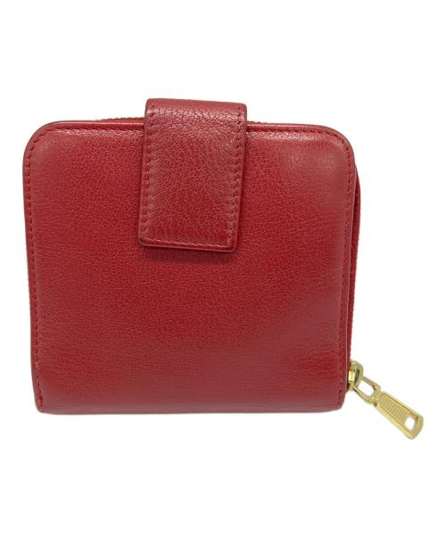 Yves Saint Laurent（イヴサンローラン）Yves Saint Laurent (イヴサンローラン) 2つ折り財布 レッドの古着・服飾アイテム