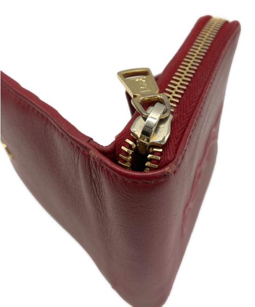 Yves Saint Laurent（イヴサンローラン）Yves Saint Laurent (イヴサンローラン) 2つ折り財布 レッドの古着・服飾アイテム