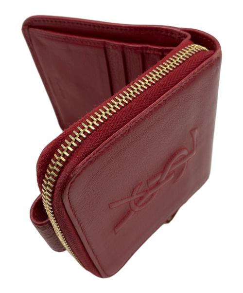 Yves Saint Laurent（イヴサンローラン）Yves Saint Laurent (イヴサンローラン) 2つ折り財布 レッドの古着・服飾アイテム