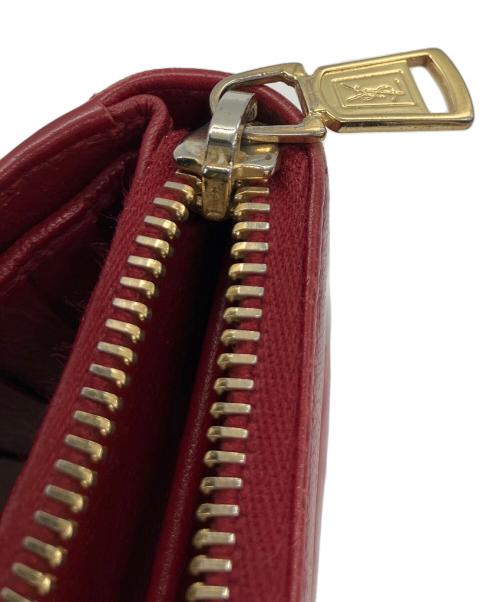Yves Saint Laurent（イヴサンローラン）Yves Saint Laurent (イヴサンローラン) 2つ折り財布 レッドの古着・服飾アイテム
