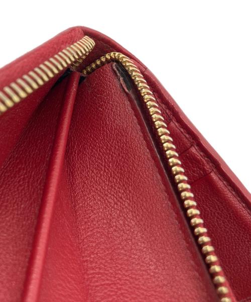 Yves Saint Laurent（イヴサンローラン）Yves Saint Laurent (イヴサンローラン) 2つ折り財布 レッドの古着・服飾アイテム