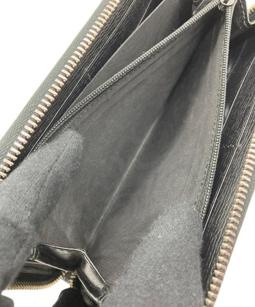 GUCCI（グッチ）GUCCI (グッチ) ラウンドファスナー長財布 ブラックの古着・服飾アイテム