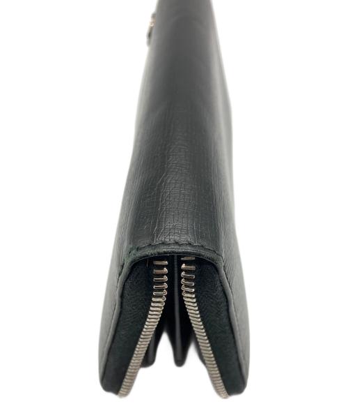 GUCCI（グッチ）GUCCI (グッチ) ラウンドファスナー長財布 ブラックの古着・服飾アイテム