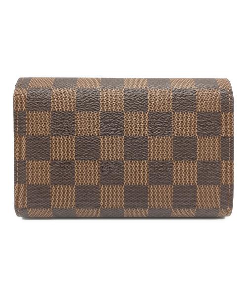 LOUIS VUITTON（ルイ ヴィトン）LOUIS VUITTON (ルイ ヴィトン) 3つ折り財布 ダミエ ポルトフォイユ・アレクサンドラ ブラウンの古着・服飾アイテム