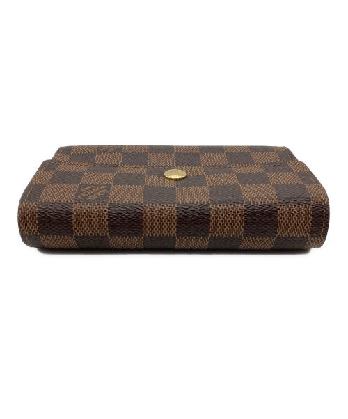 LOUIS VUITTON（ルイ ヴィトン）LOUIS VUITTON (ルイ ヴィトン) 3つ折り財布 ダミエ ポルトフォイユ・アレクサンドラ ブラウンの古着・服飾アイテム