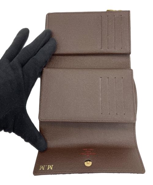 LOUIS VUITTON（ルイ ヴィトン）LOUIS VUITTON (ルイ ヴィトン) 3つ折り財布 ダミエ ポルトフォイユ・アレクサンドラ ブラウンの古着・服飾アイテム