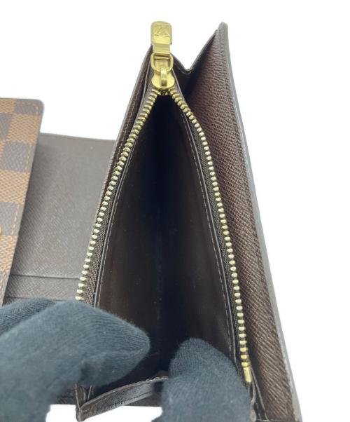 LOUIS VUITTON（ルイ ヴィトン）LOUIS VUITTON (ルイ ヴィトン) 3つ折り財布 ダミエ ポルトフォイユ・アレクサンドラ ブラウンの古着・服飾アイテム