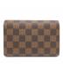 LOUIS VUITTON (ルイ ヴィトン) 3つ折り財布 ダミエ ポルトフォイユ・アレクサンドラ ブラウン：25000円