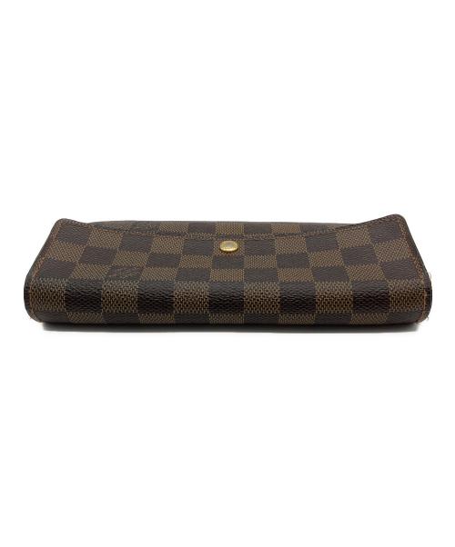 LOUIS VUITTON（ルイ ヴィトン）LOUIS VUITTON (ルイ ヴィトン) 長財布 ダミエ ポルトフォイユ・サラ ブラウンの古着・服飾アイテム