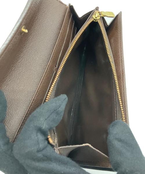 LOUIS VUITTON（ルイ ヴィトン）LOUIS VUITTON (ルイ ヴィトン) 長財布 ダミエ ポルトフォイユ・サラ ブラウンの古着・服飾アイテム