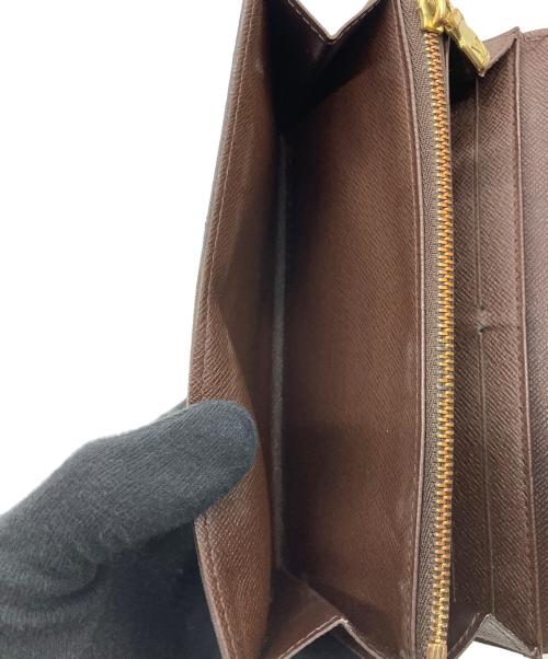 LOUIS VUITTON（ルイ ヴィトン）LOUIS VUITTON (ルイ ヴィトン) 長財布 ダミエ ポルトフォイユ・サラ ブラウンの古着・服飾アイテム
