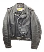 Schottショット）の古着「レザーライダースジャケット」｜ブラック