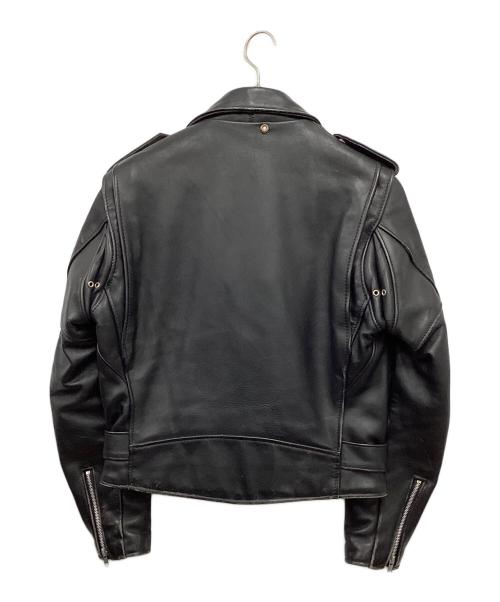 Schott（ショット）Schott (ショット) レザーライダースジャケット ブラック サイズ:38の古着・服飾アイテム