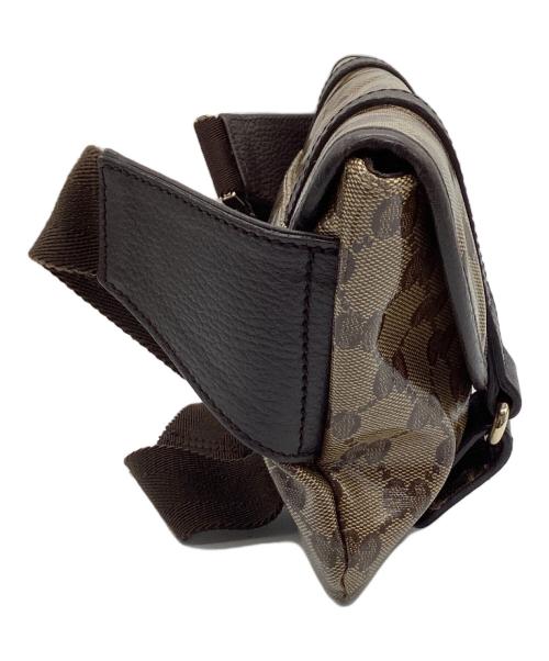 GUCCI（グッチ）GUCCI (グッチ) GGクリスタル　ボディバッグ ブラウンの古着・服飾アイテム