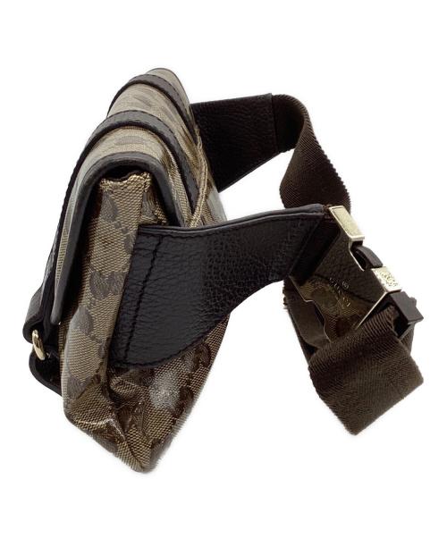 GUCCI（グッチ）GUCCI (グッチ) GGクリスタル　ボディバッグ ブラウンの古着・服飾アイテム