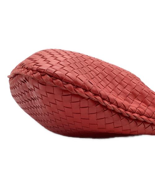 BOTTEGA VENETA（ボッテガベネタ）BOTTEGA VENETA (ボッテガベネタ) イントレチャートハンドバッグ レッドの古着・服飾アイテム
