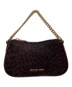 MICHAEL KORSマイケル・コース）の古着「2WAYハラコポーチ」｜ボルドー×ブラック